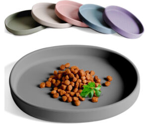 ne&no Futternapf für Katzen, Nala Collection, flacher Katzennapf, Silikonnapf, breiter Futternapf